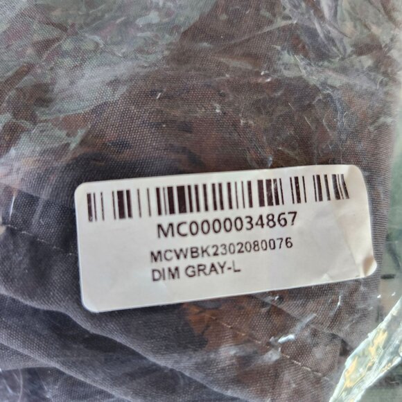 Micas Women Size Large High-Waisted Gray Cargo Maxi Skirt Slit Drawstring Hem - Picture 11 of 11